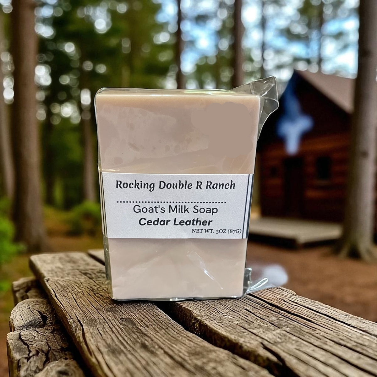 Goat's Milk Soap -- Cedar Leather
